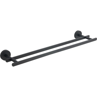 Mexen Loft двоен закачалка за кърпи, черна - 7012625-70 (7012625-70)
