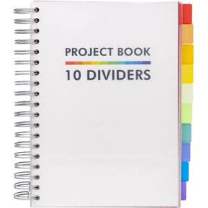 Pukka Pad Спирална тетрадка, B5, с правила, 200 листа, PUKKA PADS "White Project Book", бяла 9603-PB (9603-PB)