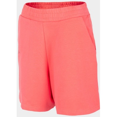 4F dámske bavlnené kraťasy H4L22-SKDD015 coral neon