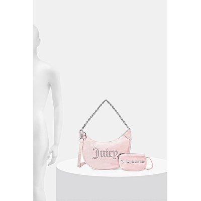 Juicy Couture чанта тип кроасан дамска от кадифе Kimberly (BIJQL8933WPO)
