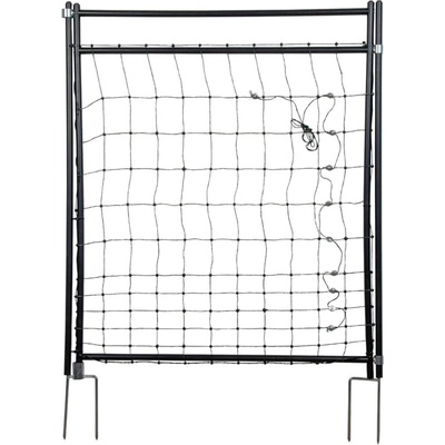 VNT electronics s.r.o. Vchodová branka k síti pro elektrický ohradník, výška 110 cm, šířka 86 cm, dvojitý hrot