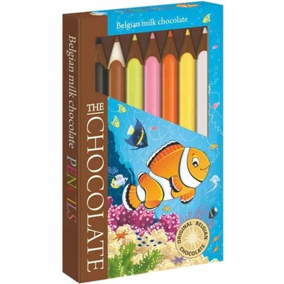 The Chocolate Čoko pastelky mliečne motív ryby 100 g