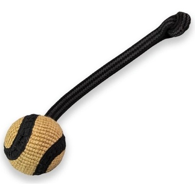 DogTrace jutová loptička so šnúrkou 37 cm