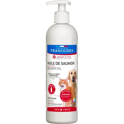 Francodex Salmon Oil lososový olej pre psov mačky 500 ml