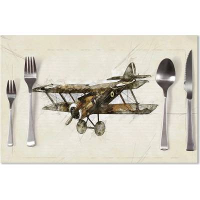 Sablio Prostírání Historický dvouplošník Vintage 40x30cm