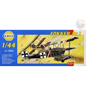 Směr Fokker Dr.1 slepovací stavebnice letadlo 1:48