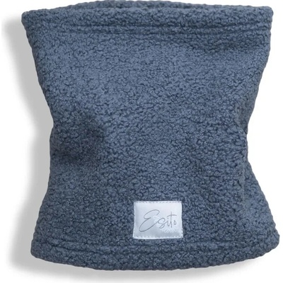 ESITO Zimný nákrčník Teddy fleece double Denim blue