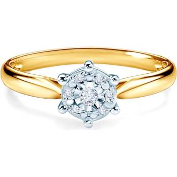Image 1 of SAVICKI Годежен пръстен: двуцветно злато. диаманти