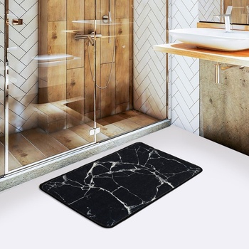 Asir Килимче за баня MARBLE 40x60 см, черно (AS2017)