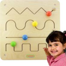 Montessori posuvná tabuľa pre malé motorické zručnosti