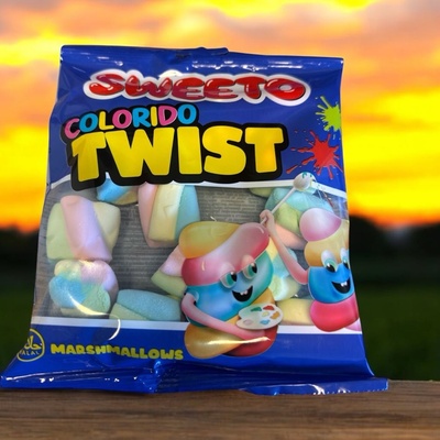 Sweeto Colorido Twist marshmallow s ovocnou příchutí 60 g