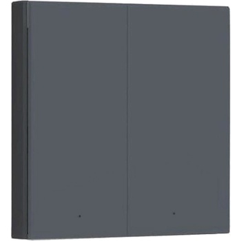 Aqara Смарт стенен ключ Aqara - H1, no neutral, double rocker, сив (WS-EUK02-GRAY)