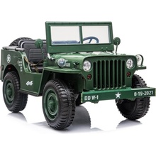 Tomido dětský elektrický vojenský jeep willys 4x4 zelená