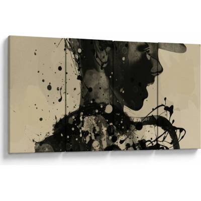 Obraz - Jazz woman, štvordielne 160x80 cm