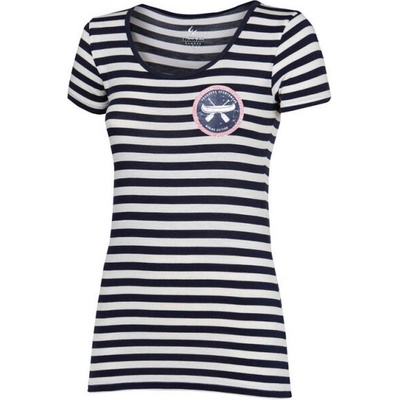 Progress SS MARINA T SHIRT čierna biela