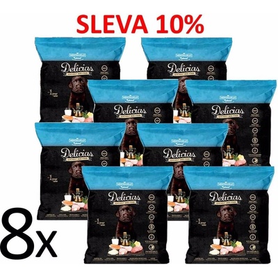 Mediterranean Natural Delicias Puppy Soft poloměkké 8 x 0,8 kg