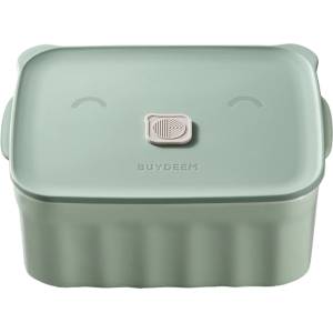 Buydeem Керамична кутия за храна Buydeem Bento CT1006-CG, 810 мл, 17х20.5 см, До 230°C, Съвместима с фурна и микровълнова, Зелен (CT1006-CG)