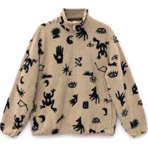 Mazine Мъжко поларено яке Mazine Printed Fleece Half-Zip Fleece jacket - Light Taupe / Mystical (005-7646-0111)
