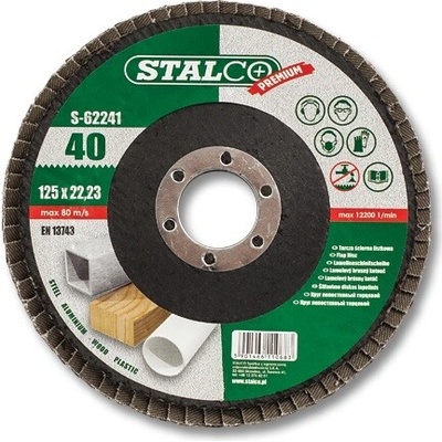Stalco Lamelový brúsny kotúč 125 x 22,2 mm S-62247