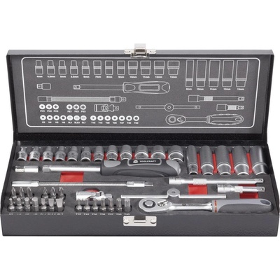 Toolcraft súprava nástrčných kľúčov metrický 1/4 6,3 mm 45-dielna 826386