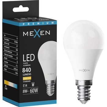 Mexen Nova LED крушка E14, G45, 8W, Топла - 3000K, 840 lm - L101-E14-0830-01 (L101-E14-0830-01)