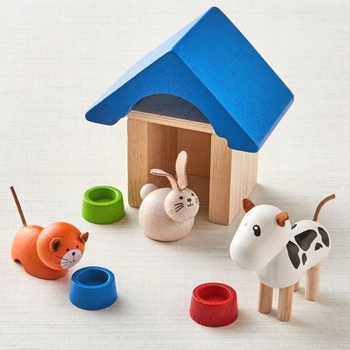 Plan Toys stavebnice Domáce zvieratá 7 dielikov