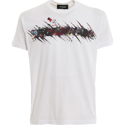 DSQUARED2 Color Rush White tričko bílá