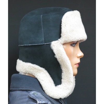 Špongr Kožešinová ušanka z odlehčené španělské jehnětiny SE46 antracitová