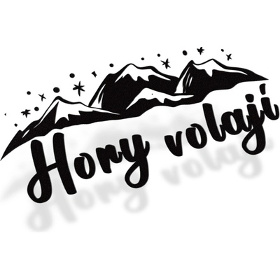 E-cut.cz Samolepka Hory volají II - 30x14,7 cm – Zboží Živě