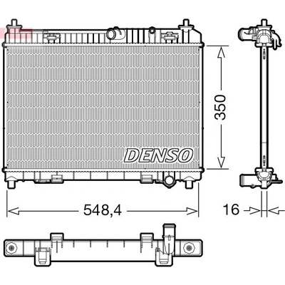 Chladič, chlazení motoru DENSO DRM10113