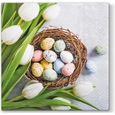 PAW servítky L Eggs and Tulips 33X33cm