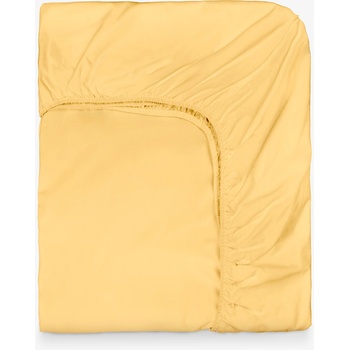 Дилиос Чаршаф с ластик за матрак 120/200/30 см НЮАНСИ Жълт, 100% памук ранфорс