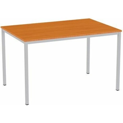 Manutan Versys se stříbrným podnožím RAL 9006 120 x 80 x 74,3 cm třešeň