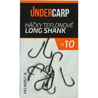 UnderCarp Teflónový LONG SHANK Veľ. 8 10ks