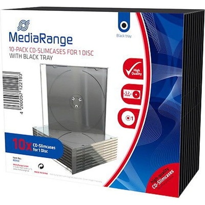 MediaRange Кутия за CD/DVD MediaRange MRBOX32, 10бр (MRBOX32)