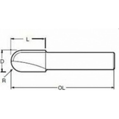 Makita P-78972 - Fréza do dřeva žlábkovací pr. 16, stopka 8 mm