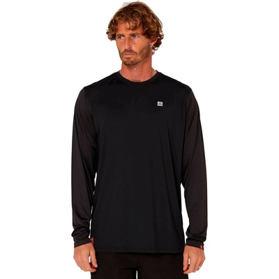 Follow Hybrid Tee L/S charcoal/black
