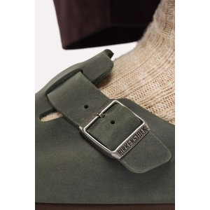 Birkenstock чехли сабо мъжки от кожа Boston Oiled Leather