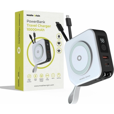 Mobile Origin PBT-02L-WHT 10 000mAh