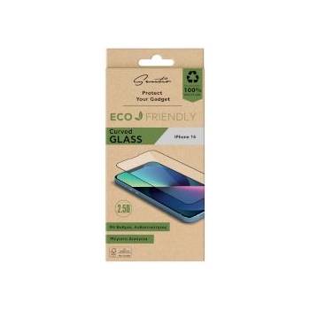 Sentio Screen Protector 2.5D Glass for iPhone 16 Black Frame