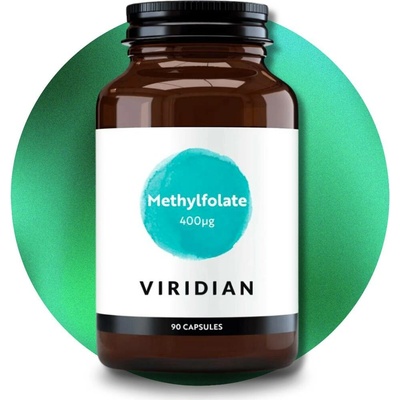 Viridian Methylfolát 400 mcg Bioaktivní kyselina listová 90 kapslí