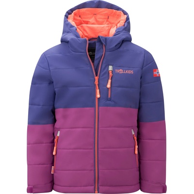 TROLLKIDS Детско ски яке Trollkids Kid's Hemsedal Snow Jacket XT Ski jacket - Dark Purple / Bright Berry / Radiant Red - размер 176 (EU) (703-4665-0220)