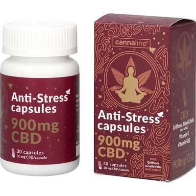 Cannaline CBD antistresové kapsuly 900 mg CBD 30 x 30 mg