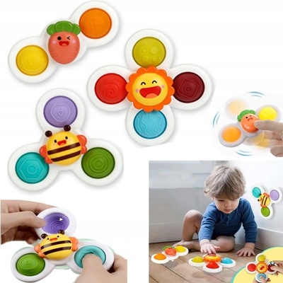 SENZORICKÁ HRAČKA S PŘÍSAVKOU SPINNER HRAČKA