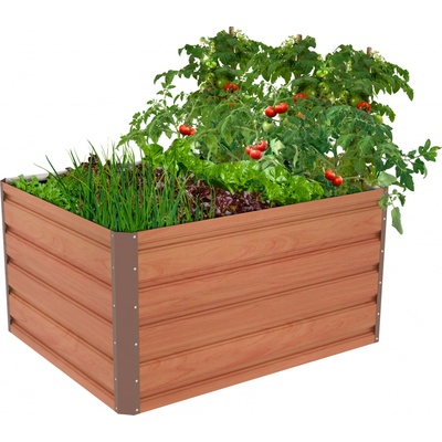 G21 Daisy Vyvýšený záhon100 x 80 x 52 cm plechový hnědý – Zbozi.Blesk.cz