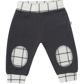 New Baby Dojčenské bavlnené tepláčky Cool grafitové