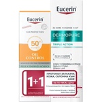 Eucerin Комплект - Коригиращ флуид и Слънцезащитен гел-крем за лице, 40 + 50 ml