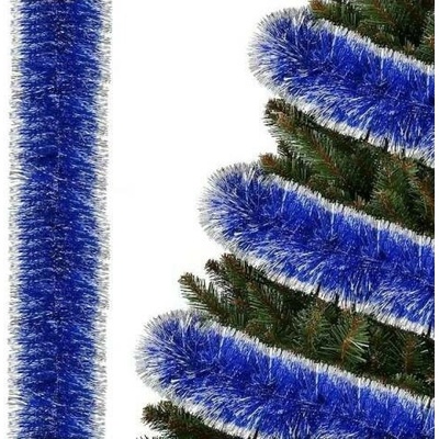 SPRINGOS Vánoční řetěz Girlanda Premium 6m modro-stříbrná CA0932-XG
