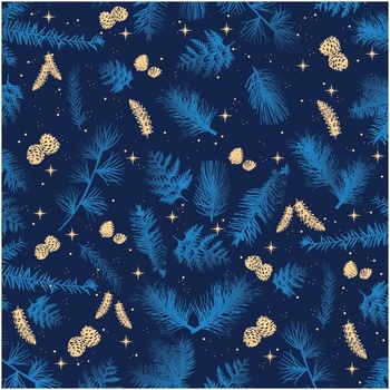 PROCOS VIANOČNÉ OBRÚSKY Z BOROVICOVÝCH ŠIŠIEK A IHLIČIA 3V 33X33CM