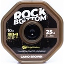 RidgeMonkey šnúra RM-Tec Rock Bottom Tungsten Coated Semi Stiff 10m 25lb Camo Brown